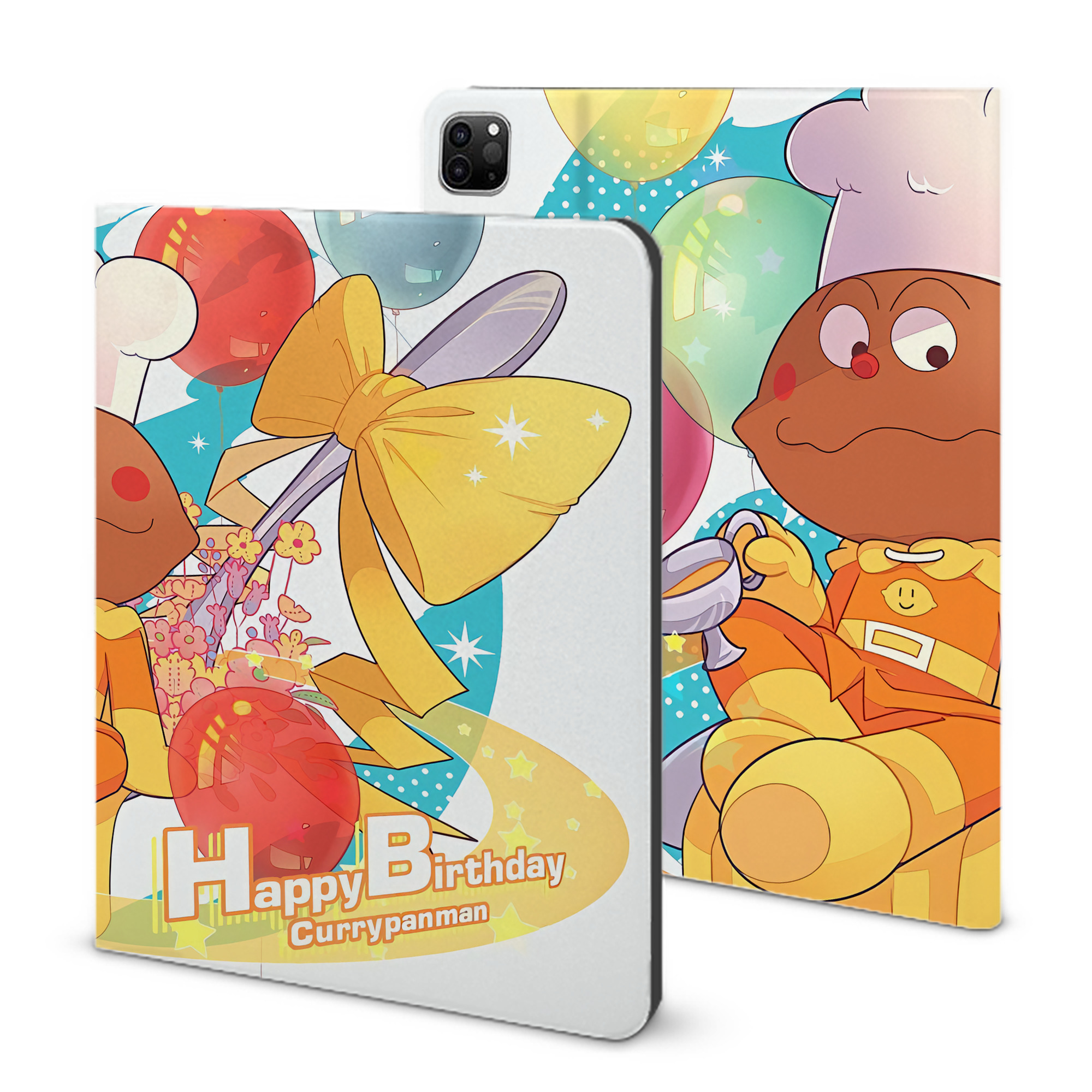 （画像用） アンパンマン Anpanman IPad ケース ブック型 PUレザー TPU 耐衝撃 軽量 薄型 ペン収納なし 全面保護 IPad 各モデル対応